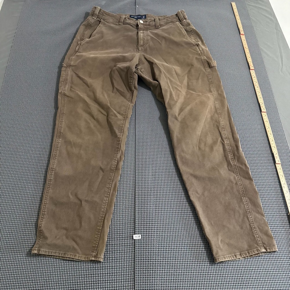 Abercrombie & Fitch Mens Brown Stretch Carpenter Pants Size 32x32